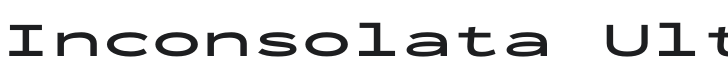Inconsolata UltraExpanded Bold Font Preview