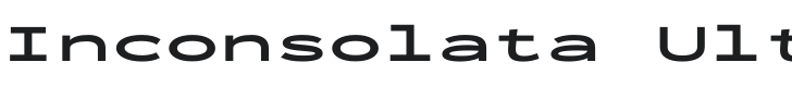 Inconsolata UltraExpanded ExtraBold Font Preview
