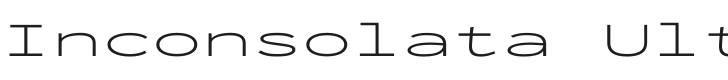 Inconsolata UltraExpanded Light Font Preview