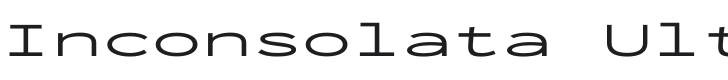 Inconsolata UltraExpanded Regular Font Preview