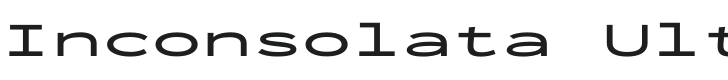 Inconsolata UltraExpanded SemiBold Font Preview