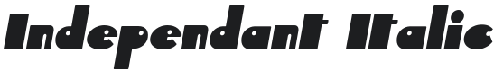 Independant Italic Font Preview