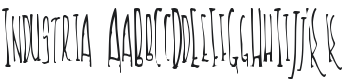 Industria Font Preview