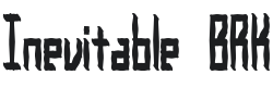 Inevitable Font Preview