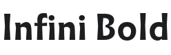 Infini Bold Font Preview