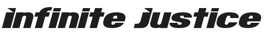 Infinite Justice Font Preview
