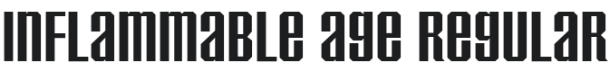 Inflammable Age Font Preview