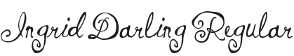 Ingrid Darling Font Preview