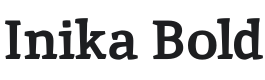 Inika Bold Font Preview