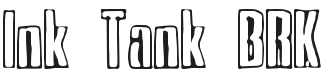 Ink Tank Font Preview