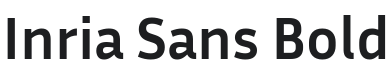 Inria Sans Bold Font Preview