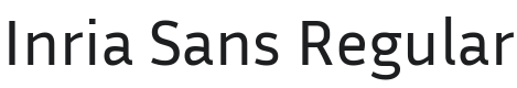 Inria Sans Font Preview