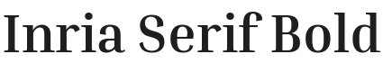 Inria Serif Bold Font Preview