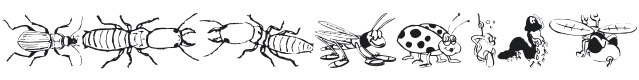 Insects MK Font Preview
