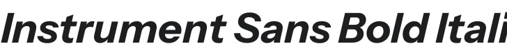 Instrument Sans Bold Italic Font Preview