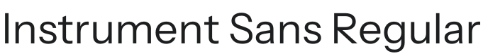 Instrument Sans Font Preview
