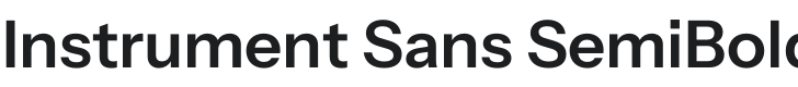 Instrument Sans SemiBold Font Preview