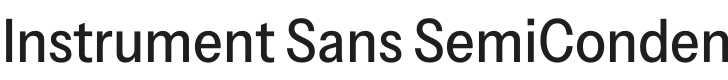 Instrument Sans SemiCondensed Medium Font Preview