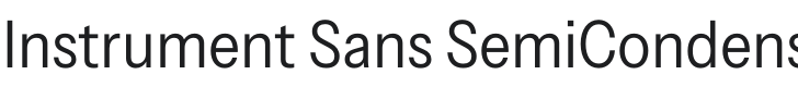 Instrument Sans SemiCondensed Regular Font Preview