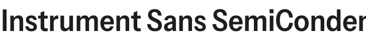 Instrument Sans SemiCondensed SemiBold Font Preview