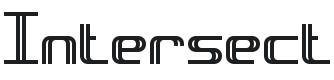 Intersect BRK Font Preview