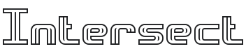Intersect C BRK Font Preview
