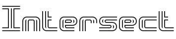 Intersect Font Preview
