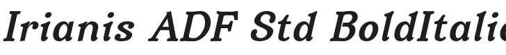 IrianisADFStd-BoldItalic Font Preview