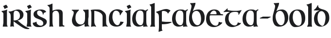 Irish Uncialfabeta Font Preview