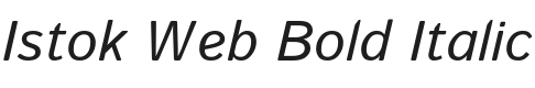 Istok Web Bold Italic Font Preview