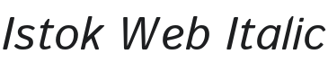 Istok Web Italic Font Preview