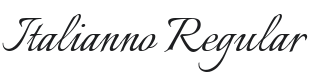 Italianno Font Preview