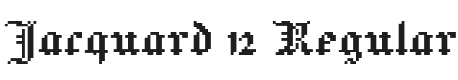 Jacquard Font Preview