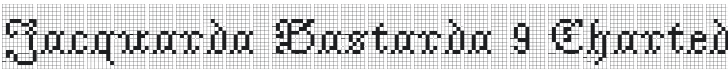 Jacquarda Bastarda 9 Charted Regular Font Preview
