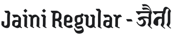 Jaini Font Preview
