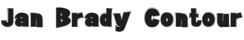 Jan Brady Contour Font Preview
