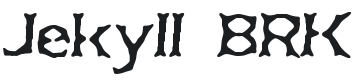 Jekyll & Hyde Font Preview