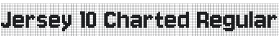 Jersey 10 Charted Regular Font Preview