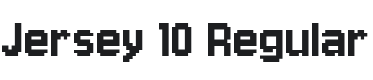 Jersey Font Preview