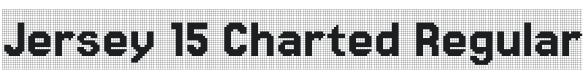 Jersey 15 Charted Regular Font Preview