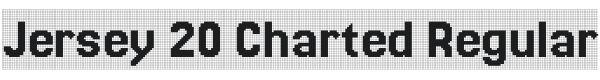 Jersey 20 Charted Regular Font Preview