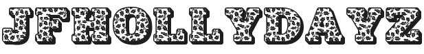 JF Holly Dayz Font Preview