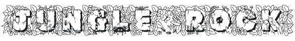 JF Jungle Rock Font Preview