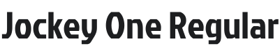 Jockey One Font Preview