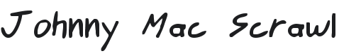 Johnny Mac Scrawl Font Preview