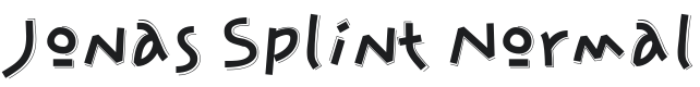 Jonas Splint-Normal Font Preview