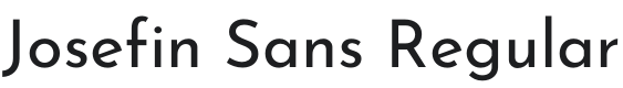 Josefin Sans Font Preview