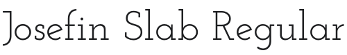 Josefin Slab Font Preview
