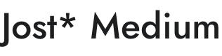 Jost* Medium Font Preview