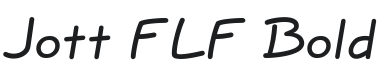 Jott FLF-Bold Font Preview